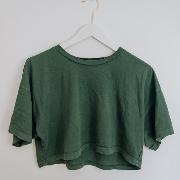 TNA Green Crop Top T-shirt